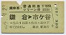 乗車券・普通列車グリーン券★鎌倉→市ヶ谷(昭和55年)