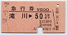 急行券★滝川→50km(昭和58年)