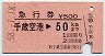 急行券★千歳空港→50km(昭和58年)