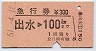 急行券★出水→100km(昭和51年)