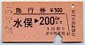 急行券★水俣→200km(昭和52年)