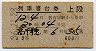 2等青★高千穂号・列車寝台券(名古屋から・昭和36年)
