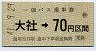 一畑バス★大社→70円(昭和41年)