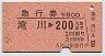 滝川→200km(昭和55年)