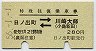 京急★特殊往復乗車券(日ノ出町⇔川崎大師・昭和56年)