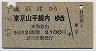 沼津→東京山手線内(昭和63年・2100円)