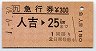 湯前線・湯前駅発行★急行券(人吉→25km)