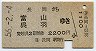 長岡→富山・呉羽(昭和56年・2200円)