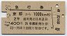 2等青★急行券(京都→1000km・昭和41年)