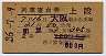 2等青★明星号・列車寝台券(大阪から乗車・昭和36年)
