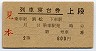 2等青★列車寝台券(乗車駅：浜松・見本券・2等600円)