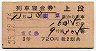3等赤★さくら号・列車寝台券(東京から乗車・昭和35年)