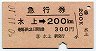 急行券★水上→200km(昭和50年)