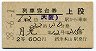 2等青★月光号・列車寝台券(大阪から乗車・昭和38年)