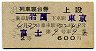 2等青★富士号・列車寝台券(岩国→東京・昭和40年)