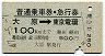 普通乗車券・急行券★大原→東京電環(昭和47年)