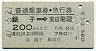 普通乗車券・急行券★銚子→東京電環(昭和47年)