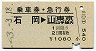 乗車券・急行券★石岡→東京山手線内(昭和53年)