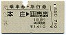 乗車券・急行券★本庄→東京山手線内(昭和54年)