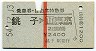乗車券・自由席特急券★銚子→東京山手線内(昭和54年)