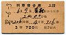 3等赤★第206列車・列車寝台券(青森から・昭和32年)