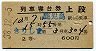2等青★きりしま号・列車寝台券(鹿児島から・昭和38年)