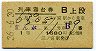 1等緑★ぎんが号・列車寝台券(三ノ宮から・昭和36年)