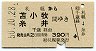 札幌→苫小牧・糸井(昭和50年・390円)