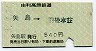 由利高原鉄道・常備代用★矢島→羽後本荘(540円)