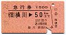 急行券★横川→50km(昭和59年)
