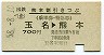 (企)熊本割引きっぷ★玉名→熊本(昭和58年・700円)