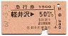 急行券★軽井沢→50km(昭和60年)