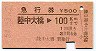 急行券★陸中大橋→100km(昭和54年)