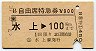 JR券[東]★B自由席特急券(水上→100km・昭和63年)