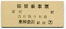 国鉄★振替乗車票(東海道本線・東神奈川駅)