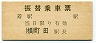 国鉄★振替乗車票(横浜線・町田駅)