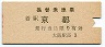 国鉄★振替乗車票(東海道本線・大阪駅)