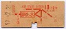 中央本線・御茶ノ水から10円区間(昭和39年・2等)