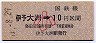 伊予大洲→10円区間ゆき・小児(昭和51年)