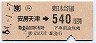 昭和最終日・簡易委託(ム)★[東]安房天津→540円