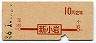 地図式・初乗り赤刷★新小岩→2等10円(昭和36年)