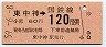 東京印刷・金額式★東中神→120円