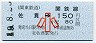 関東鉄道★佐貫→150円(小児)