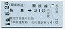 関東鉄道★佐貫→210円