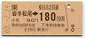 JR券[東]★岩手松尾→180円(昭和63年)