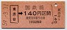 赤谷線・最終日★東赤谷→140円(昭和59年)