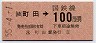 駅名改称初日★町田→100円(昭和55年)