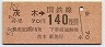 東京印刷・三セク化★茂木→140円(昭和58年)5611