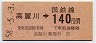 東京印刷・金額式★高麗川→140円(昭和58年)4515