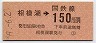 東京印刷・金額式★相模湖→150円(昭和59年)